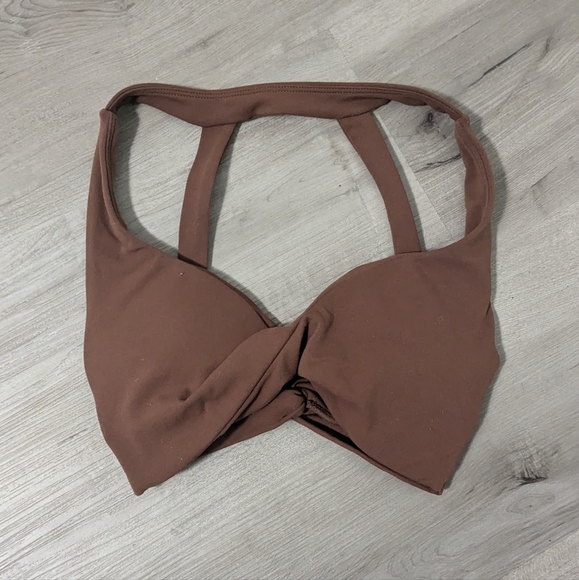 Buffbunny double twist sports bra XS in mocha - Picture 4 of 7